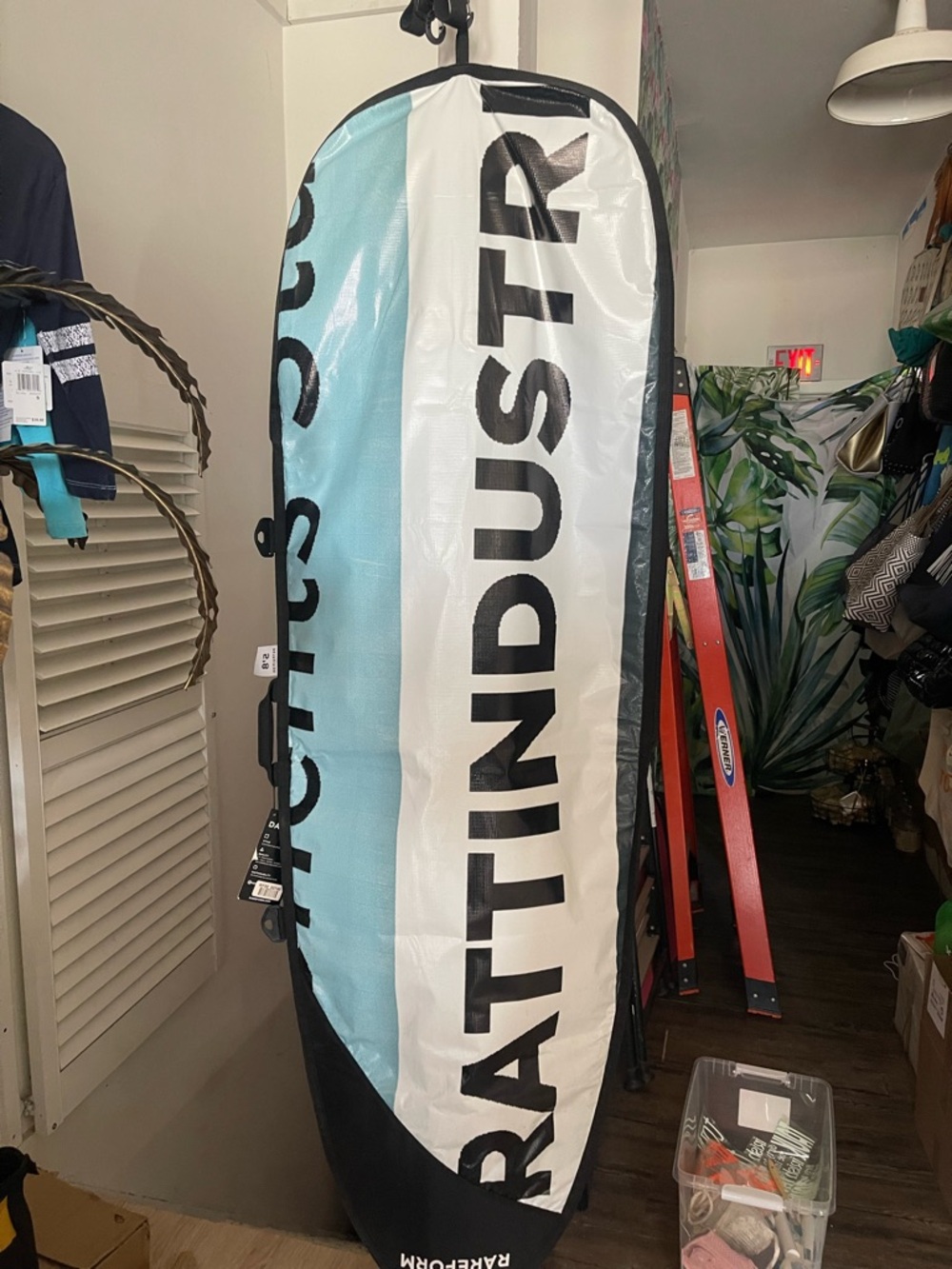 Rattindustries Blue and White Board Bag